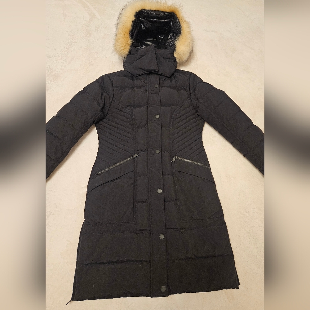 PAJAR Women’s Parka Skylar Faux Fur Hood Puffer Coat Jacket Black Size Small - Picture 4 of 15